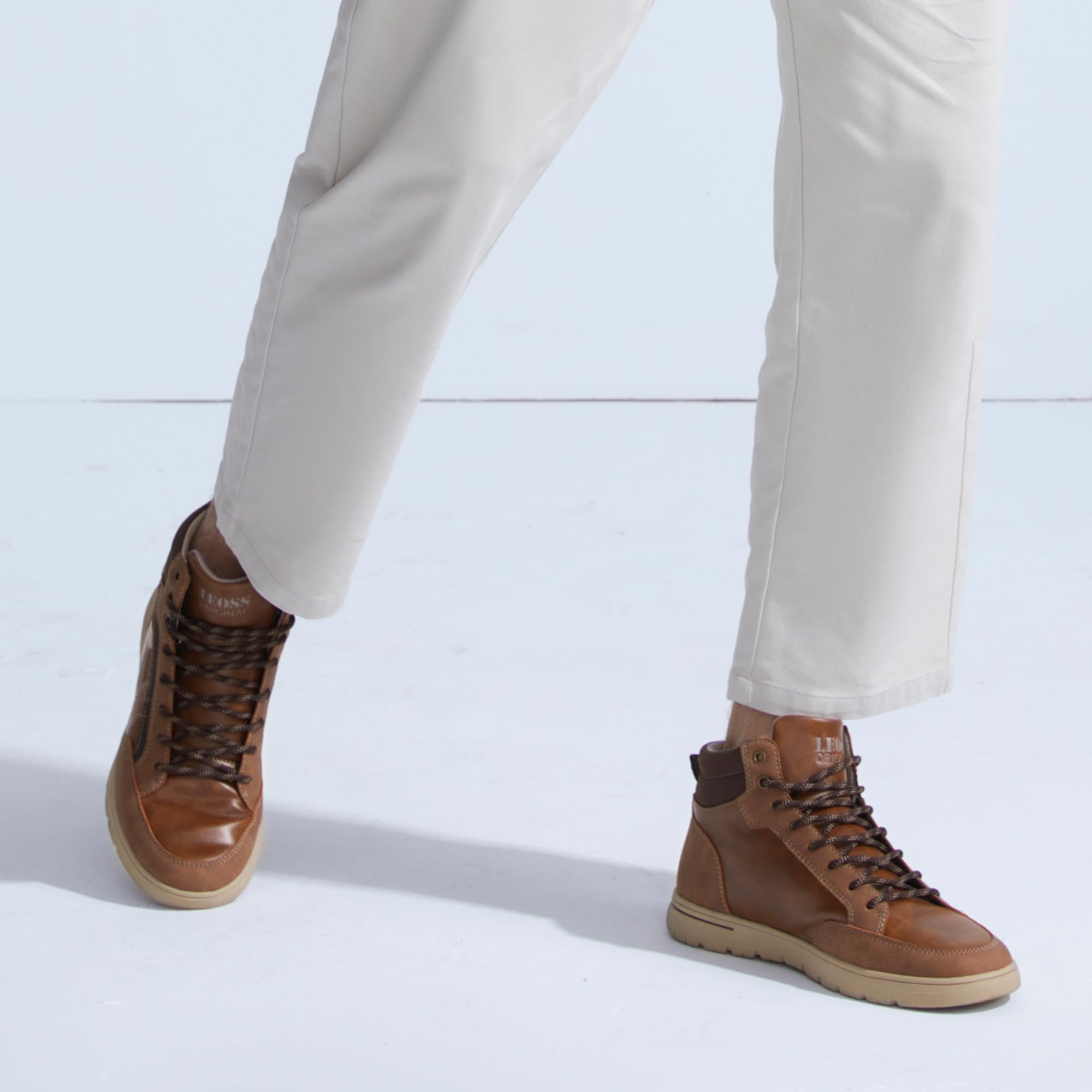 LEOSS ORIGINAL Zapatos de los Hombres Casual Transpirable Zapatillas Deportivas Caminar al aire libre Caminar de Cuero Sintético