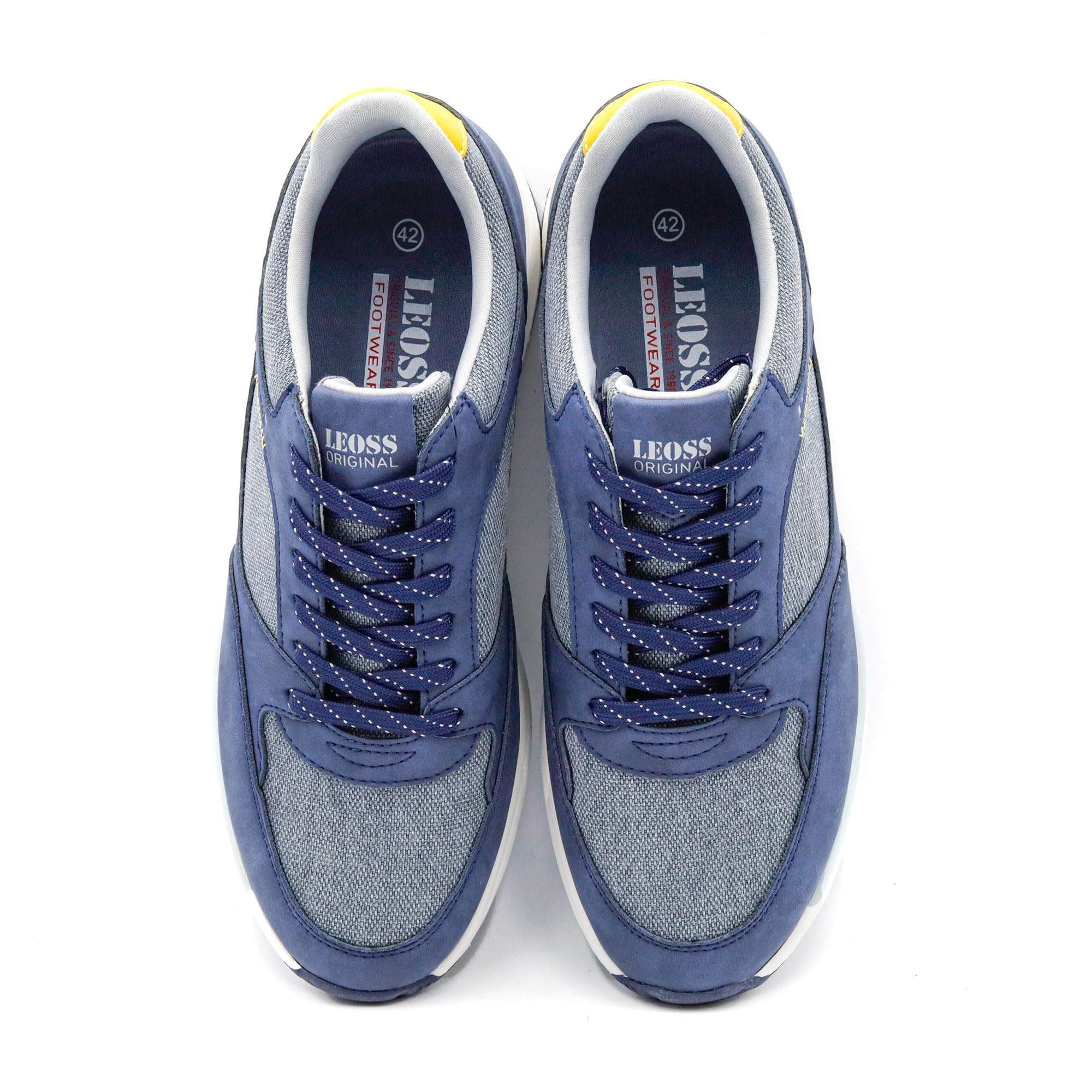 LEOSS - Zapatillas de deporte para hombre, zapatillas de deporte, cómodo, transpirable, ligera, fitness, gimnasio