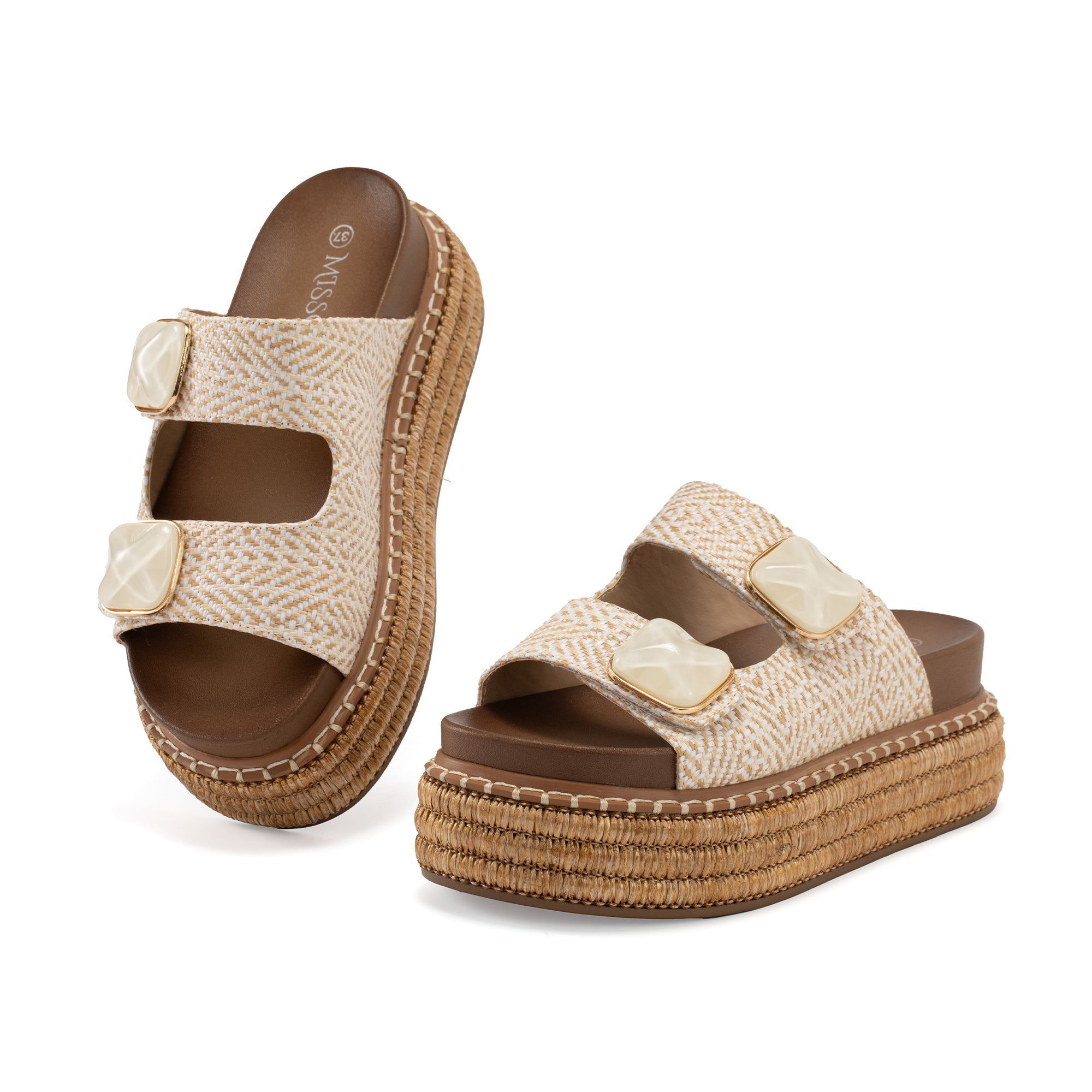 MISSCAI Ciabatte da Spiaggia Estive da Donna WTC250639