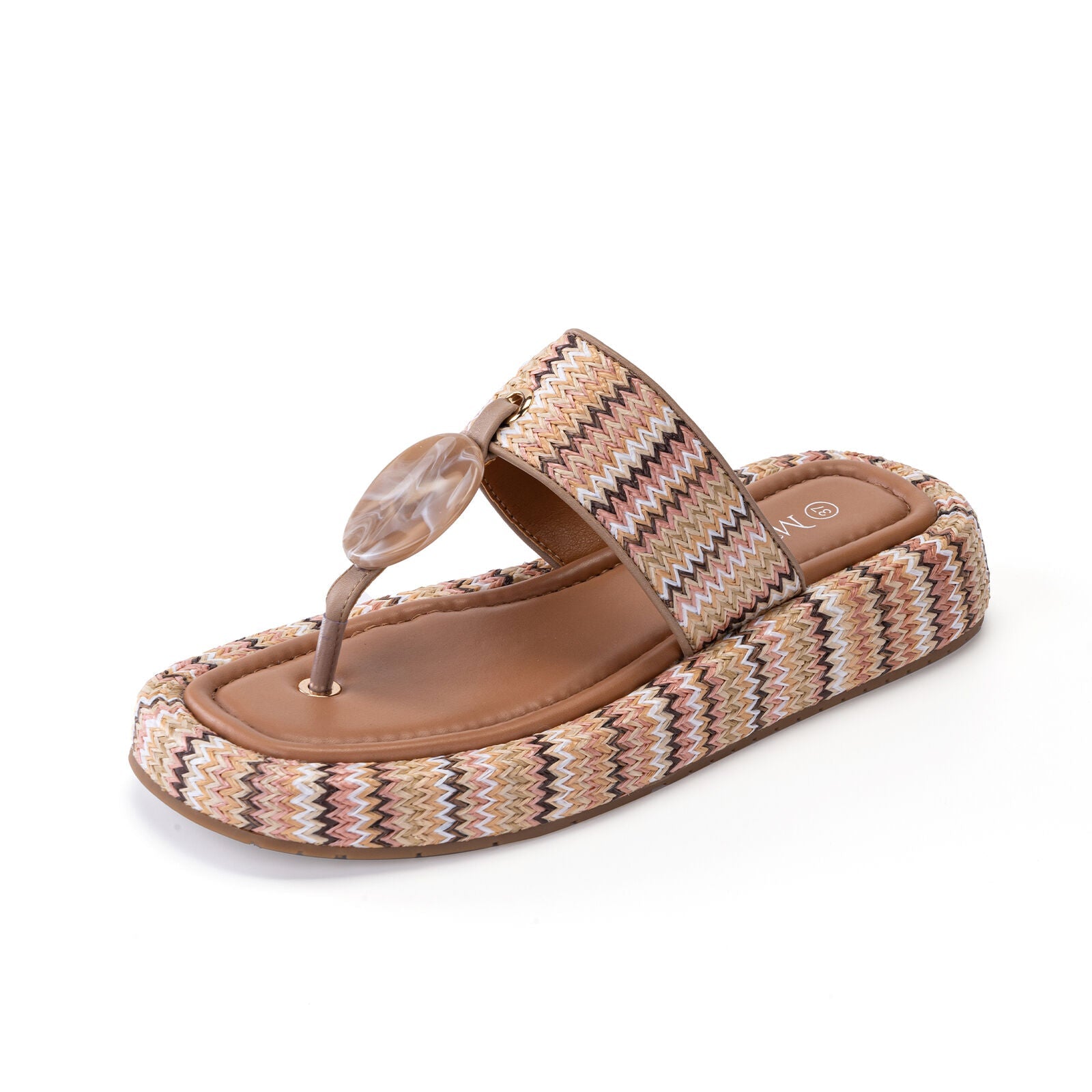 MISSCAI Donna Infradito Estate Confortevole Spiaggia Pantofole Casual Ciabatte WFI250171