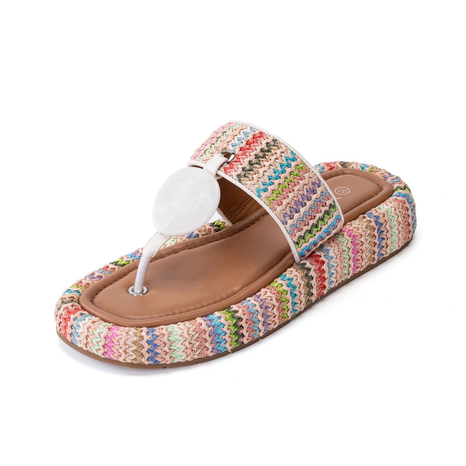 MISSCAI Donna Infradito Estate Confortevole Spiaggia Pantofole Casual Ciabatte WFI250171