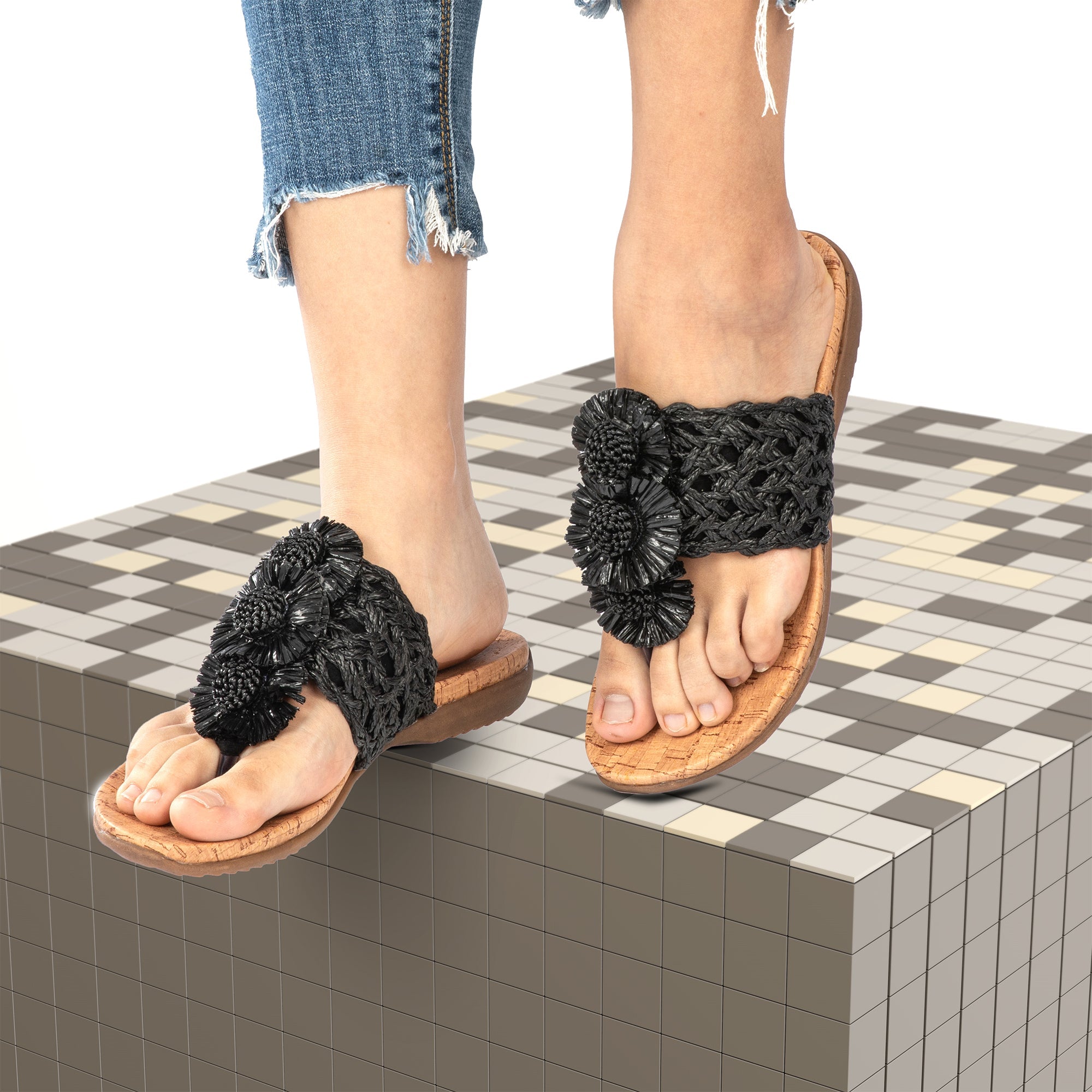 MISSCAI Infradito Antiscivolo da Donna Ciabatte Estive Comode e Leggere WFI250137