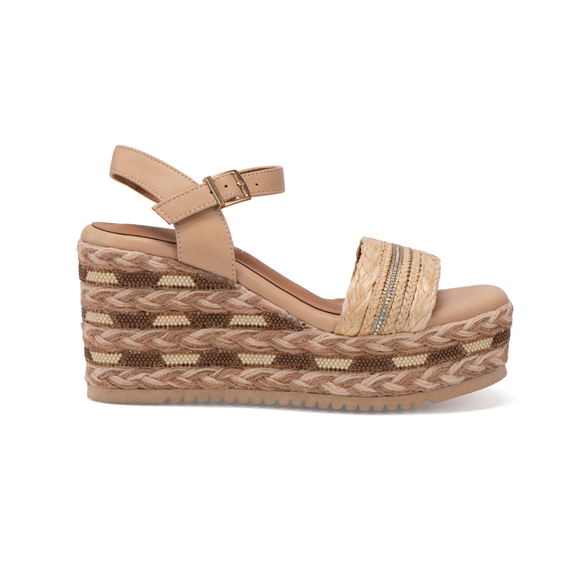 MISSCAI Sandali Estivi da Donna con Zeppa Suola in Gomma EVA Leggera e Morbida WWS250140