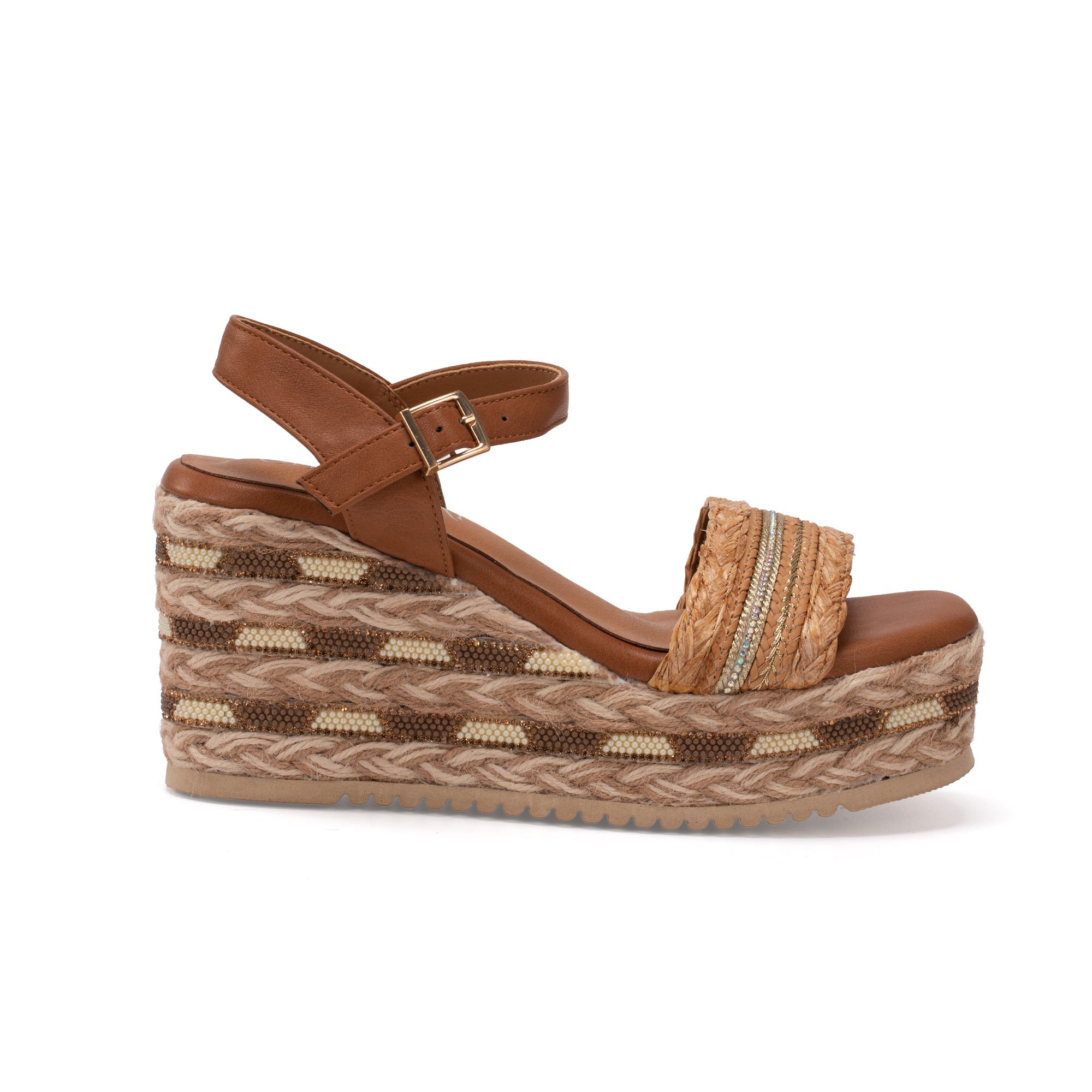 MISSCAI Sandali Estivi da Donna con Zeppa Suola in Gomma EVA Leggera e Morbida WWS250140