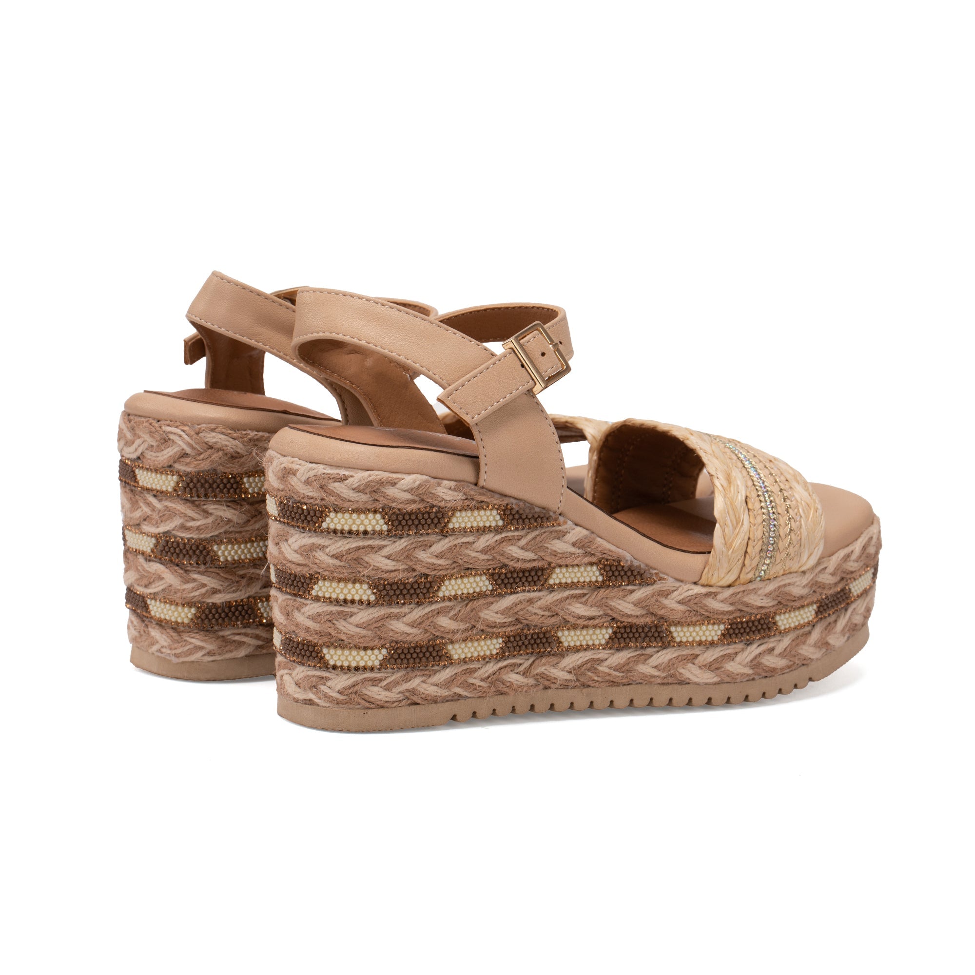 MISSCAI Sandali Estivi da Donna con Zeppa Suola in Gomma EVA Leggera e Morbida WWS250140