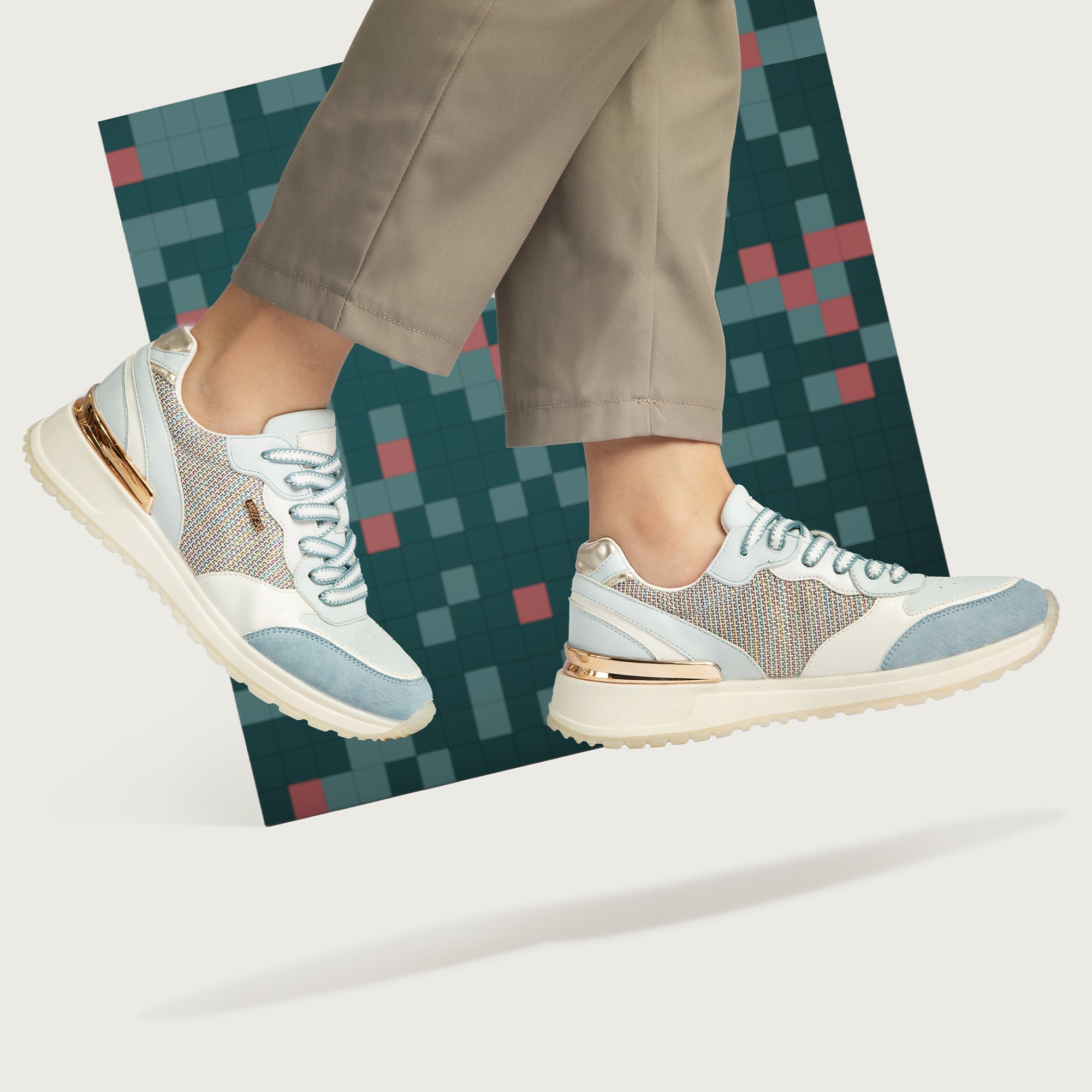 MISSCAI Sneakers Casual da Donna Scarpe Sportive All'aperto Comode e Traspiranti Antiscivolo WSC250535