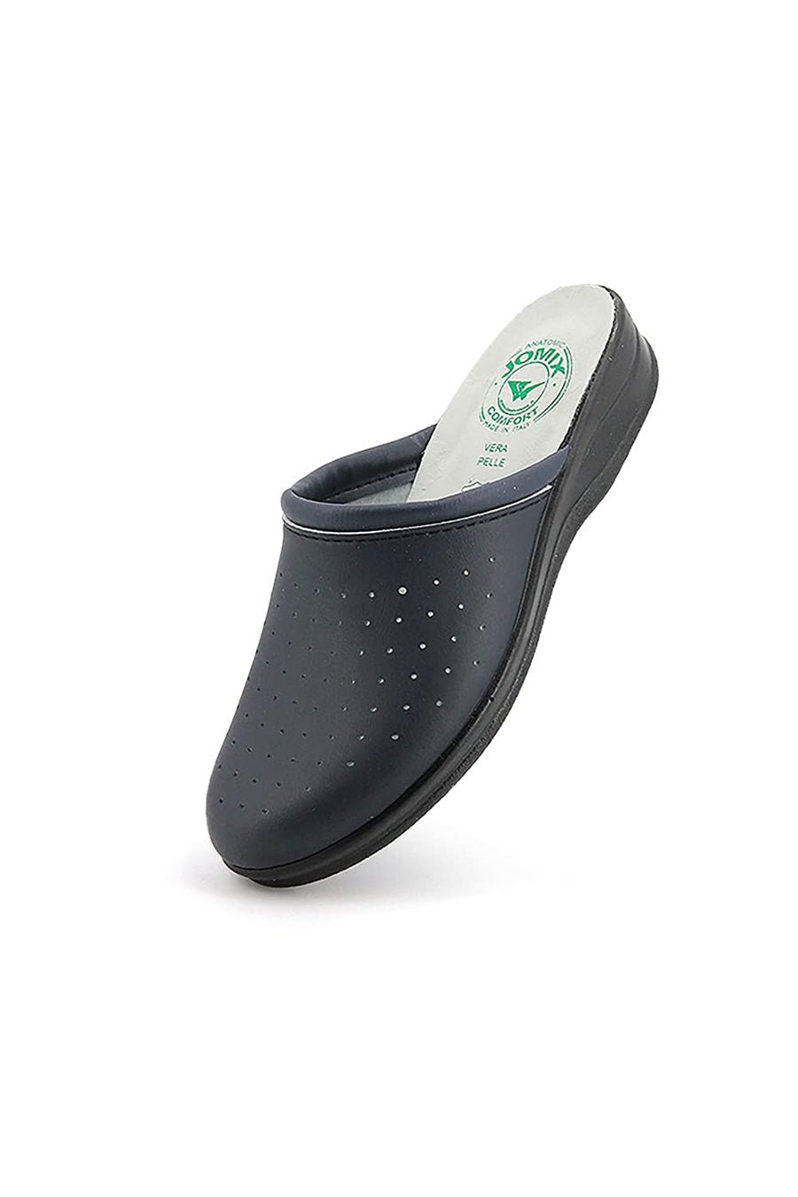 JOMIX Ciabatte Sanitarie Uomo Zoccoli Sanitari Uomo Pantofole Ortopediche Plantare in Vera Pelle ITU1758