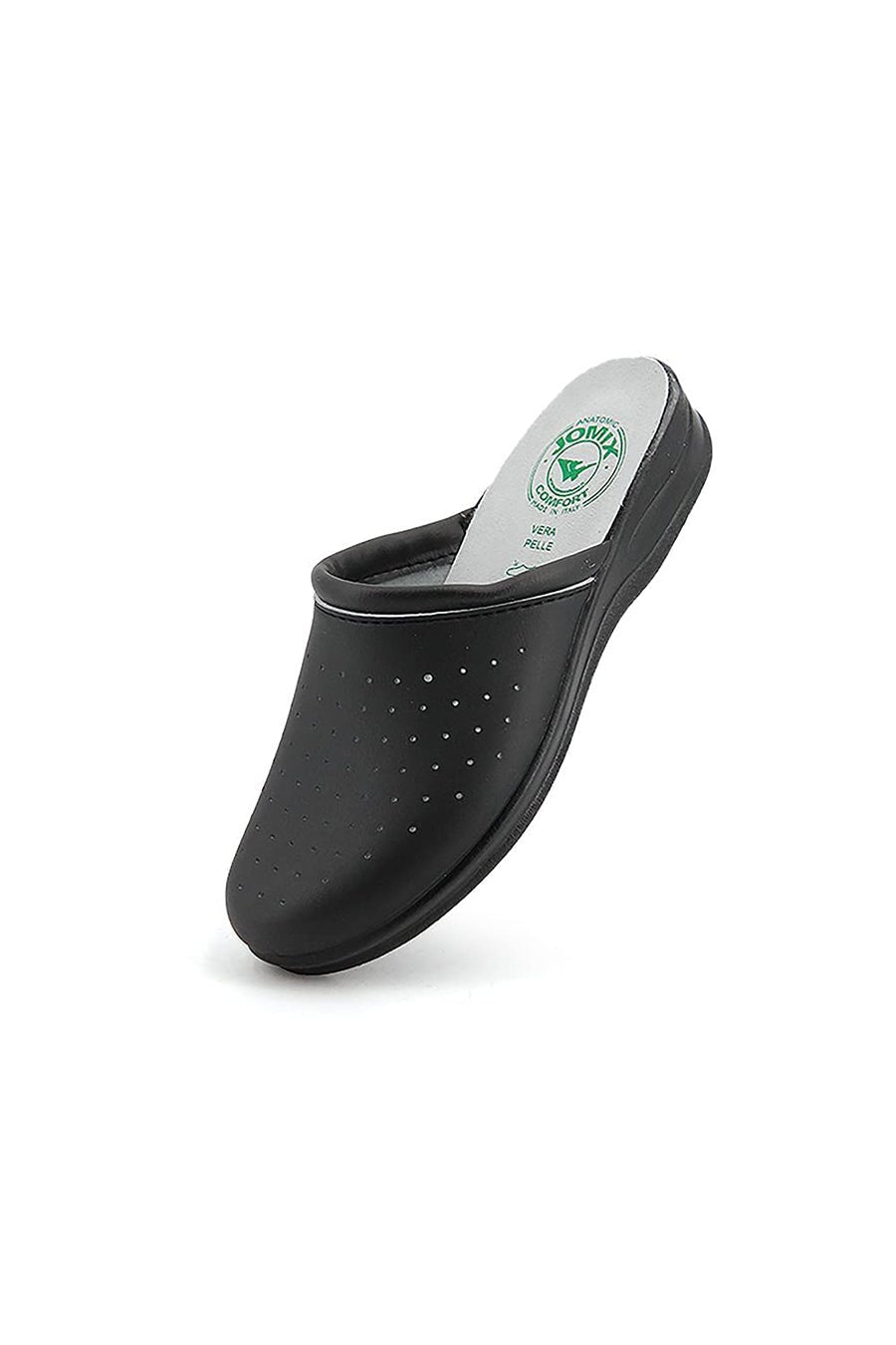 JOMIX Ciabatte Sanitarie Uomo Zoccoli Sanitari Uomo Pantofole Ortopediche Plantare in Vera Pelle ITU1758