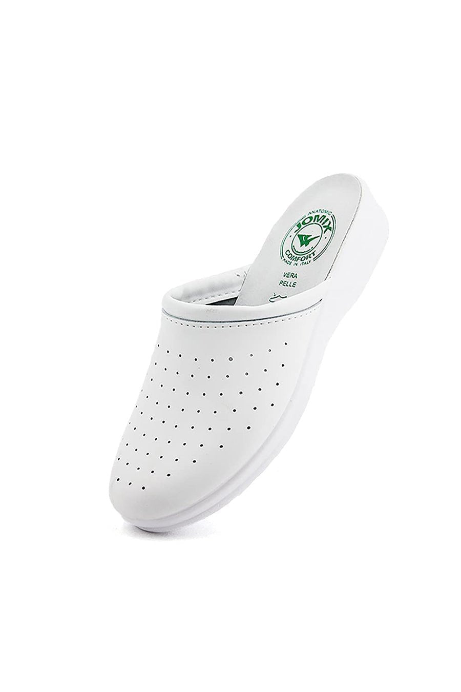 JOMIX Ciabatte Sanitarie Uomo Zoccoli Sanitari Uomo Pantofole Ortopediche Plantare in Vera Pelle ITU1758