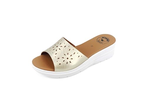 JOMIX Ciabatte Donna Estive Anatomiche Pantofole Zeppa Comode da Casa Made in Italy