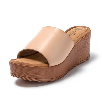 JOMIX Sommerschuhe für Damen mit Keilabsatz und Stirnband