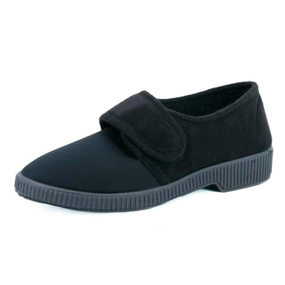 JOMIX Diabetiker Schuhe Damen Orthopädische Pantoffeln Senioren Hausschuhe mit Klettverschluss Leichte Atmungsaktiv Pantoletten mit Memory Foam Bequeme Slipper
