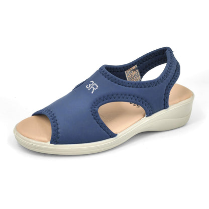 3Rose Sandalias de moda para mujer, de verano, de cuña de tela acolchada cómoda