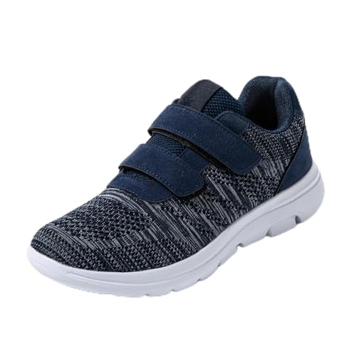 JOMIX Herren Sportschuhe mit Klettverschluss Leichte Turnschuhe Atmungsaktiv Laufschuhe Sneaker Walking Fitness Freizeitschuhe