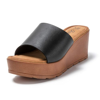 JOMIX Sommerschuhe für Damen mit Keilabsatz und Stirnband