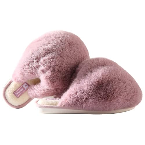 JOMIX Ciabatte Pelose Donna Invernali Pelliccia Sintetica Pantofole Calde