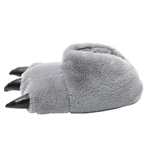 JOMIX Pantofole Donna Invernali Ciabatte Divertente Caldo da Casa Peuche Dinosauro Drago Zampe Pelose Comode Simpatiche