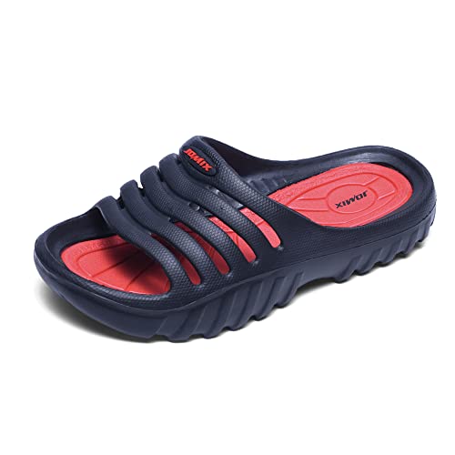 JOMIX Kinder Schlappen Jungen und Mädchen Sommer Bunte Dinosaurier Sandalen Weiche Badelatschen Badeschlappen Schwimmbad Meer Strand