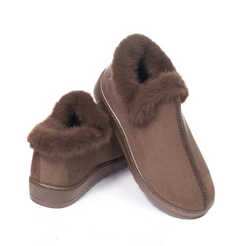 JOMIX Pantofole da Donna Invernali in Pelliccia Sintetica Chiuse e Pelose MD9694