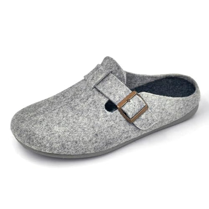 JOMIX Fliz Hausschuhe Herren Winter Pantoffeln Warm Pantoletten mit Schnalle Slippers Men