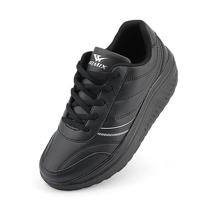 JOMIX Unisex Sneaker Plateau Sportschuhe Turnschuhe Laufschuhe Bequeme Abrollsohle Anti-Rutsch Wippschuhe Abrollschuhe Fitness Gym Outdoor