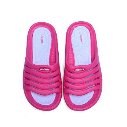 JOMIX Kinder Schlappen Jungen und Mädchen Sommer Bunte Dinosaurier Sandalen Weiche Badelatschen Badeschlappen Schwimmbad Meer Strand