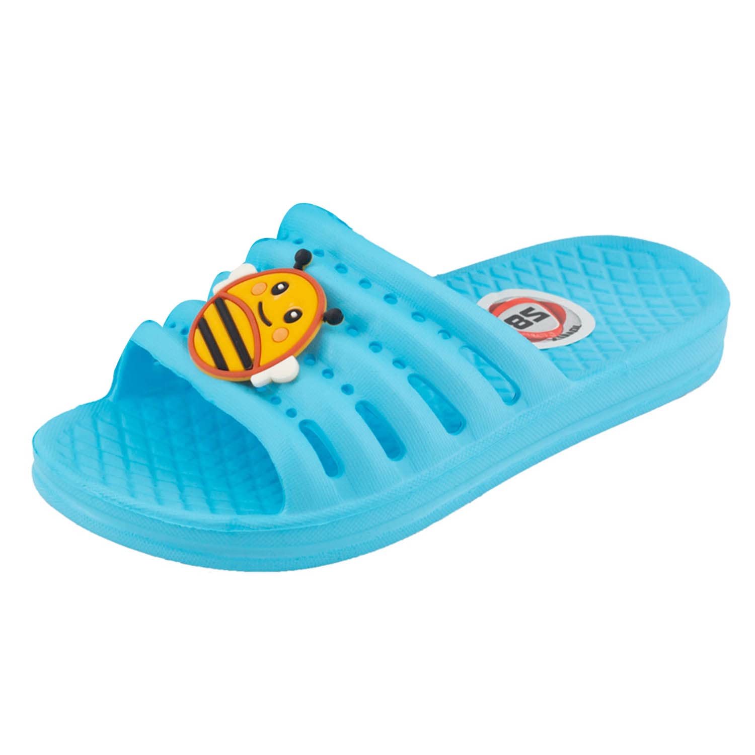 JOMIX Kinder Schlappen Jungen und Mädchen Sommer Bunte Dinosaurier Sandalen Weiche Badelatschen Badeschlappen Schwimmbad Meer Strand