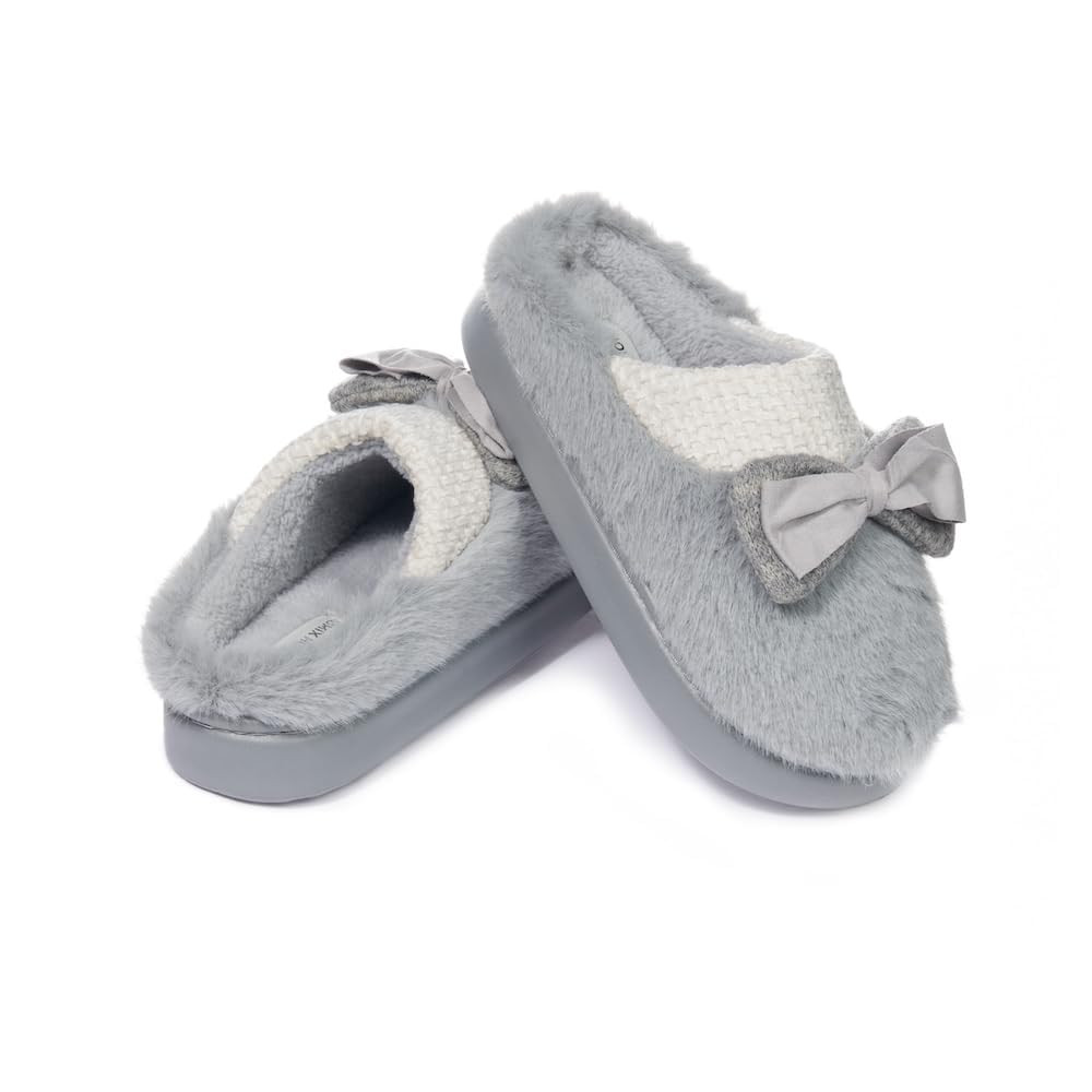 JOMIX Ciabatte Donna Invernali da Casa Pantofole Pelose Calde Flat Termiche Comode e Morbide MD9626