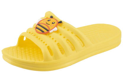 JOMIX Kinder Schlappen Jungen und Mädchen Sommer Bunte Dinosaurier Sandalen Weiche Badelatschen Badeschlappen Schwimmbad Meer Strand