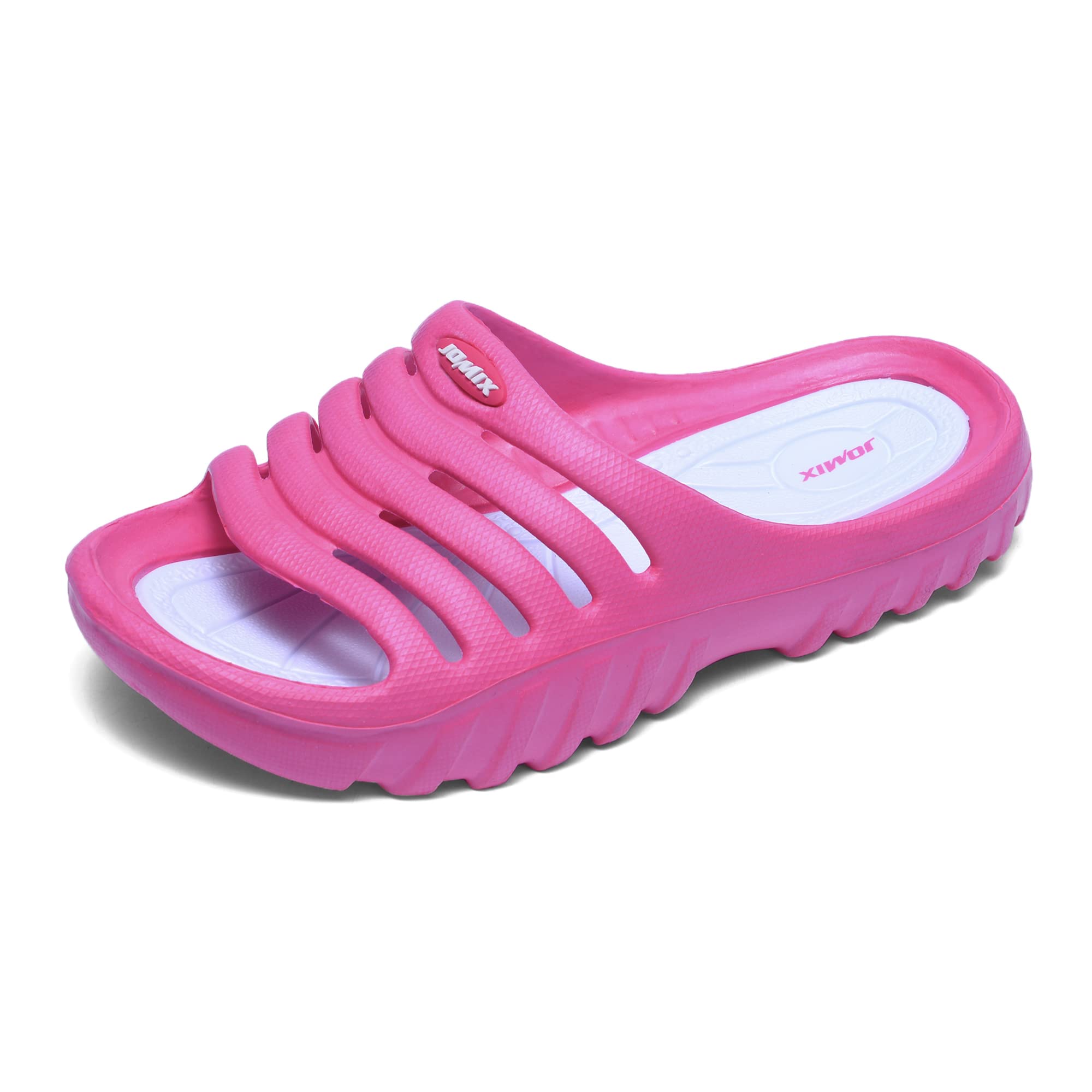 JOMIX Kinder Schlappen Jungen und Mädchen Sommer Bunte Dinosaurier Sandalen Weiche Badelatschen Badeschlappen Schwimmbad Meer Strand