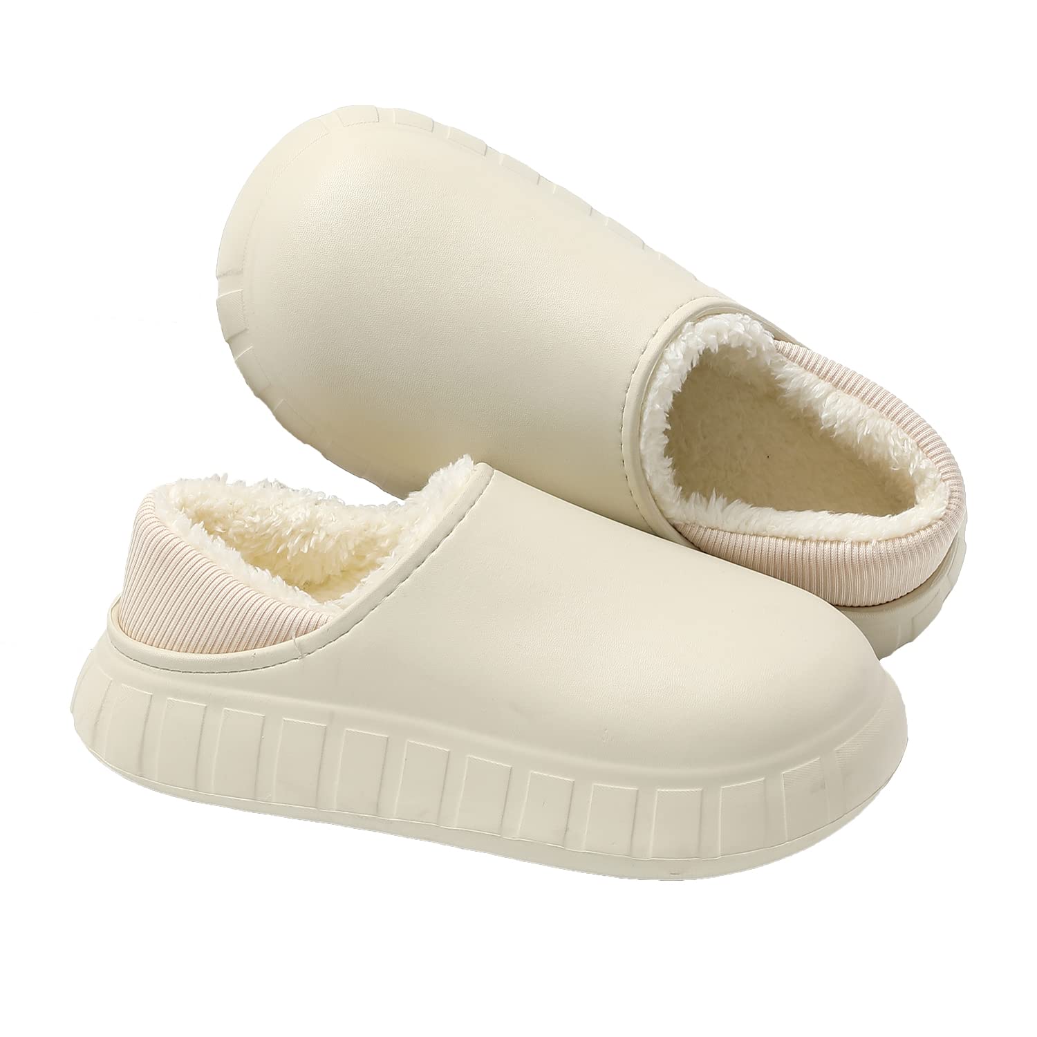 JOMIX Pantofole Donna Invernali Chiuse Ciabatte Pelose Calde da Casa Pantofole Mocassino Donna