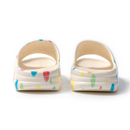 JOMIX Damen Badelatschen Sommer Dicke Sole Pantoletten 100% EVA Weiche Badeschuhe Süße Schlappen Lustig Sandalen