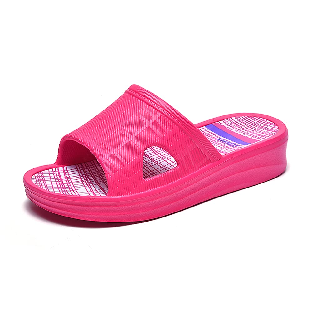 JOMIX Badeschuhe Damen Sommer Plateau Pantoletten EVA Badelatschen Leicht Sandalen für Strand