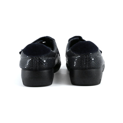 JOMIX Klettschuhe Damen Bequeme mit Doppel Klettverschluss Leichte Freizeitschuhe mit Rutschfester Keilsohle Orthopädische Schnürfrei Komfortschuhe für Alltag Pflege