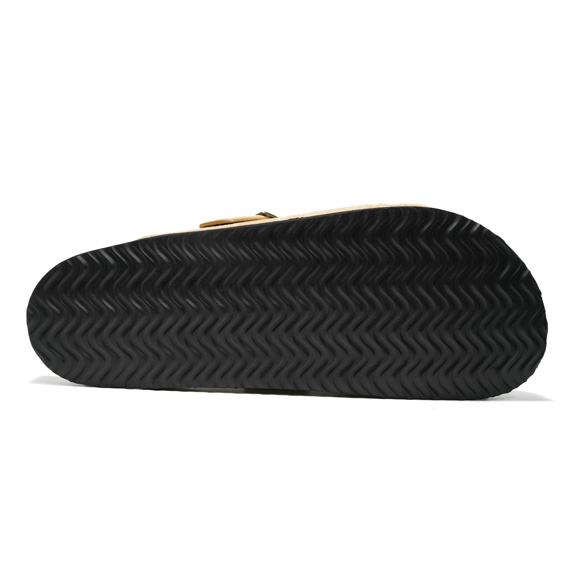 JOMIX Pantoletten Herren Sommer Clogs Leder Sandalen Bequeme Kork Fußbett Strand Outdoor