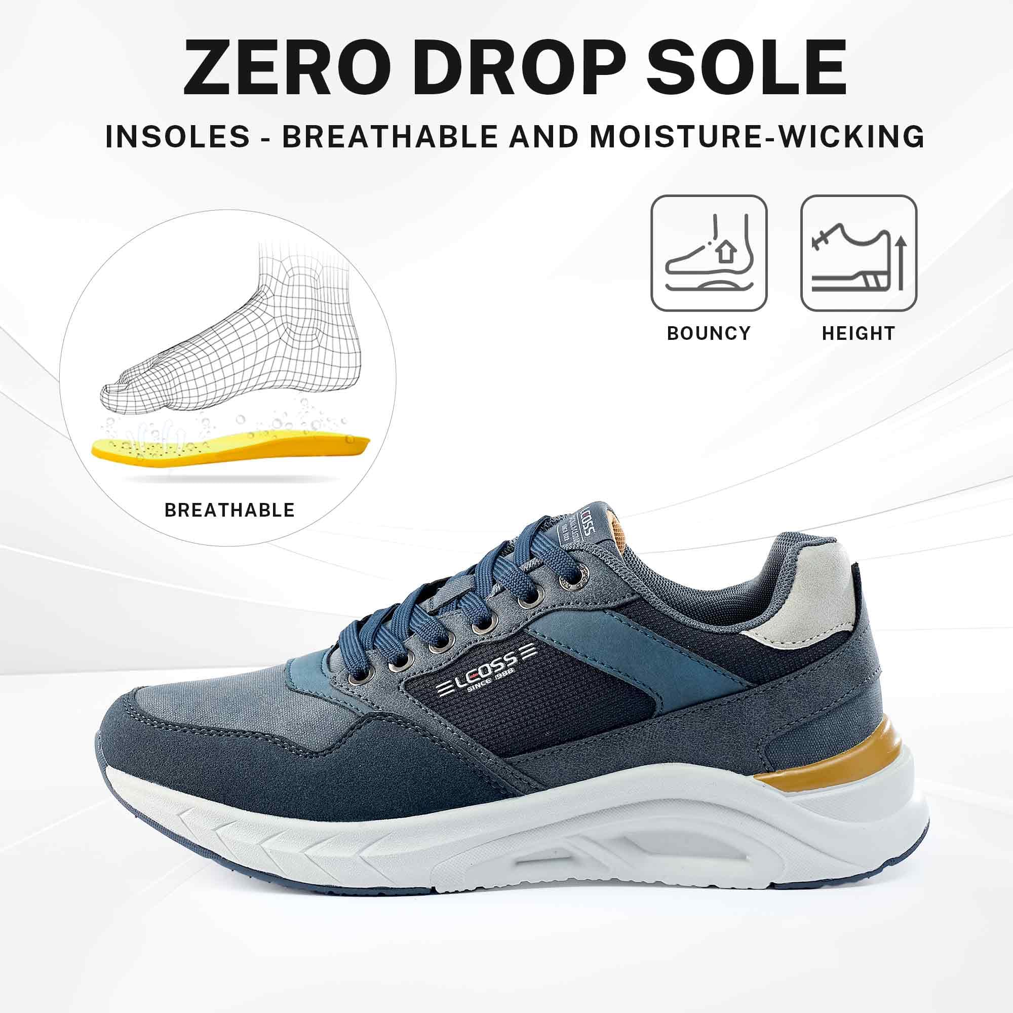LEOSS ORIGINAL Zapatillas de deporte para hombre, zapatillas con cordones, zapatos de ciudad, zapatos de senderismo informales, zapatos de caminar de cuero deportivos