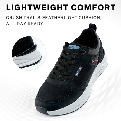 LEOSS ORIGINAL Scarpe da Ginnastica Uomo Sneaker con Lacci Scarpe da Città Scarpe da Escursionismo Casual Scarpe da Walking in Pelle Sportive