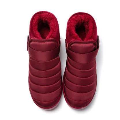 JOMIX Pantofole Donna Stivali Invernali Ciabatte Chiuse Calde da Casa Scarpe Mocassini da Inverno Babbucce Pelose Comode Chiusura a Strappo Regolabile