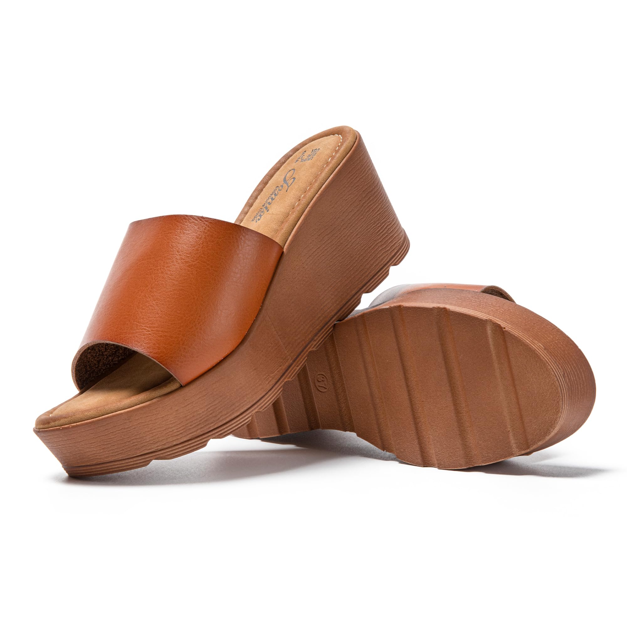 JOMIX Sommerschuhe für Damen mit Keilabsatz und Stirnband