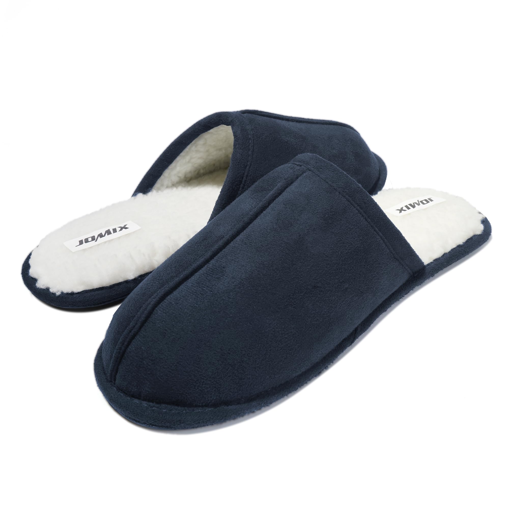 JOMIX Pantofole Invernali Pelose da Uomo, Comode e Calde per l'uso in Casa