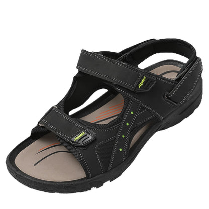 JOMIX Athletische Sandalen Herren Klettverschluss Sommer Rutschfest Flach Wandersandalen Outdoor Strand Reisen Trekking Wander