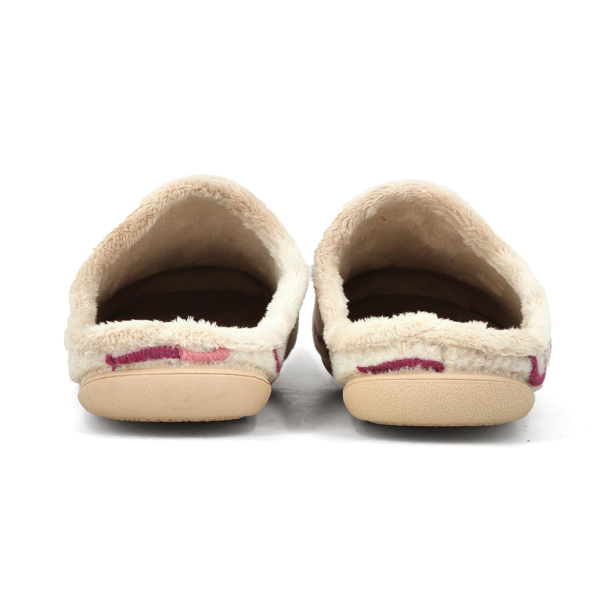 JOMIX Hausschuhe Damen Winter Gefütterte Pantoffeln Warme Plüsch Slippers Rutschfeste Puschen mit Fußbett