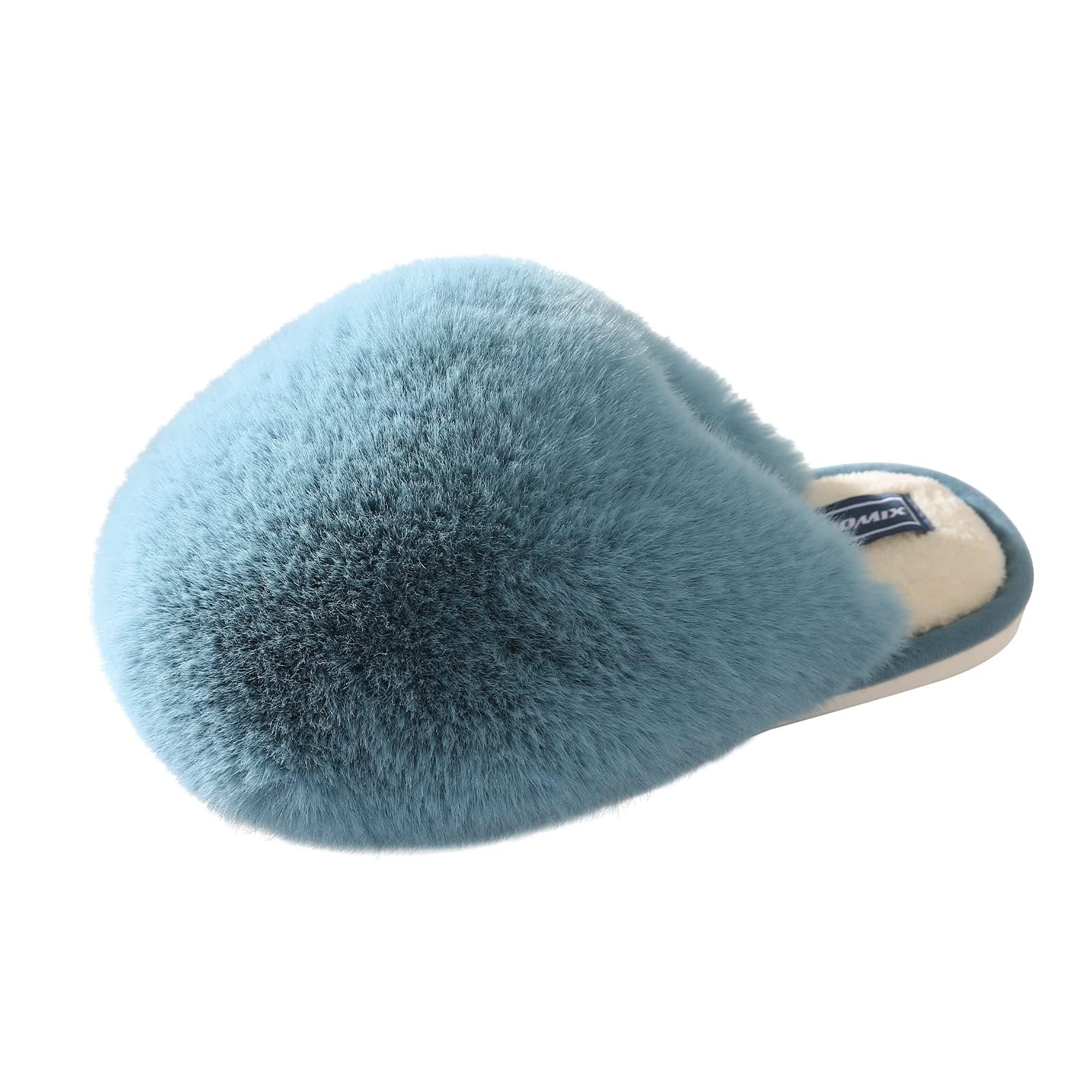 JOMIX Winter Hausschuhe Damen Warme Flauschige Pantoffeln Weiche Plüsch Slippers Modische Puschen Indoor