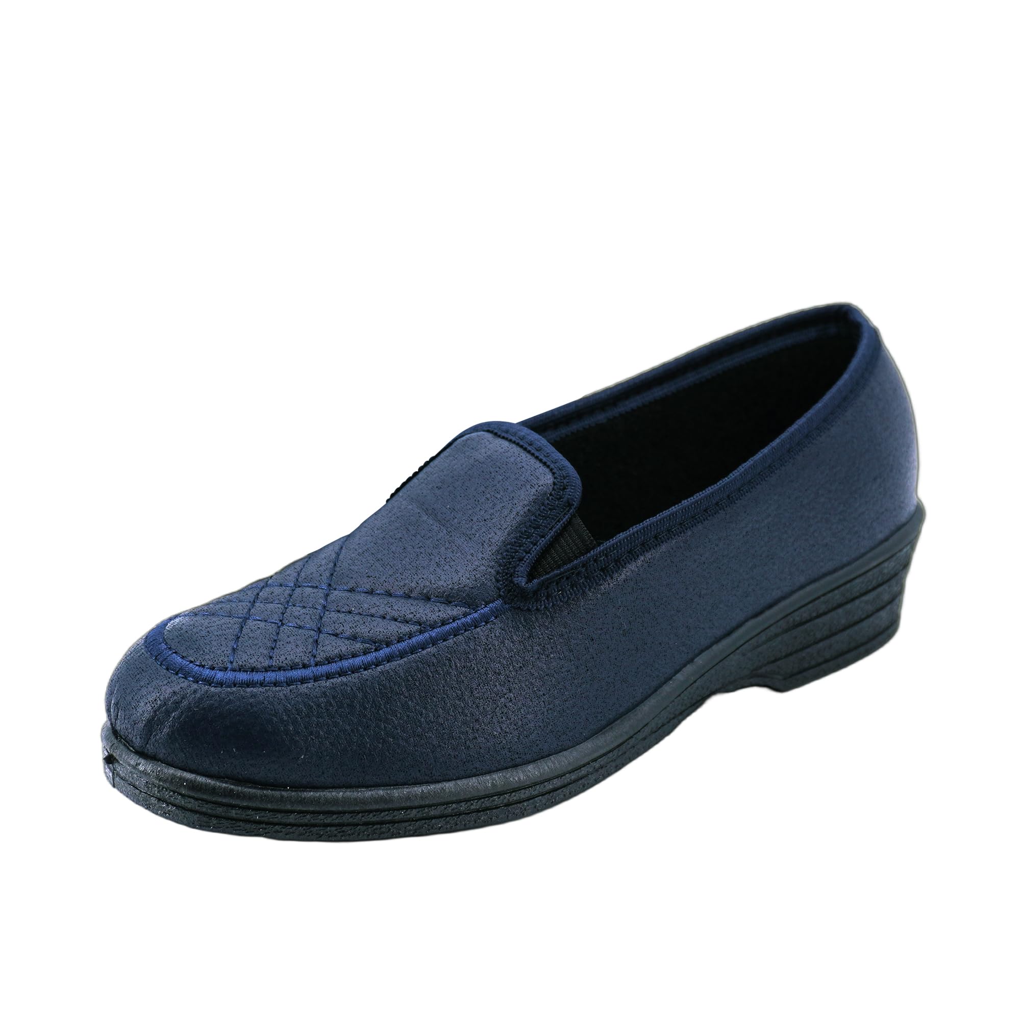 JOMIX Hausschuhe Damen Geschlossen Rutschfest mit Gummisohle - Bequeme Pantoffeln Slipper für Empfindliche Füße und Senioren Leichte Mokassin Hergestellt in Italien