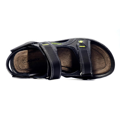 JOMIX Athletische Sandalen Herren Klettverschluss Sommer Rutschfest Flach Wandersandalen Outdoor Strand Reisen Trekking Wander