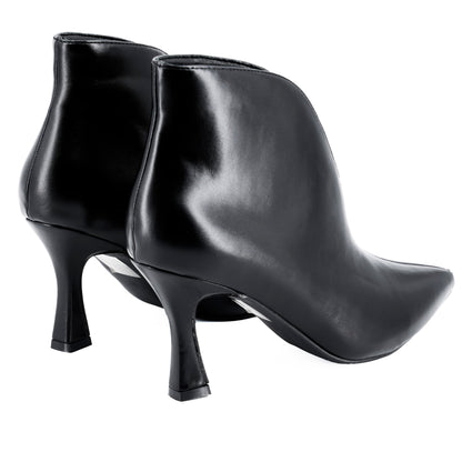 JOMIX Stivaletti Donna Stivali a Punta con Tacco a Spillo Stivali con Tacco Alto Stivaletti in Pelle Stivaletti Eleganti Alla Moda