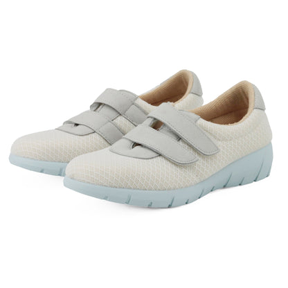 JOMIX Diabetiker Schuhe Damen Orthopädische Pantoffeln Senioren Hausschuhe mit Klettverschluss Leichte Atmungsaktiv Pantoletten mit Memory Foam Bequeme Slipper