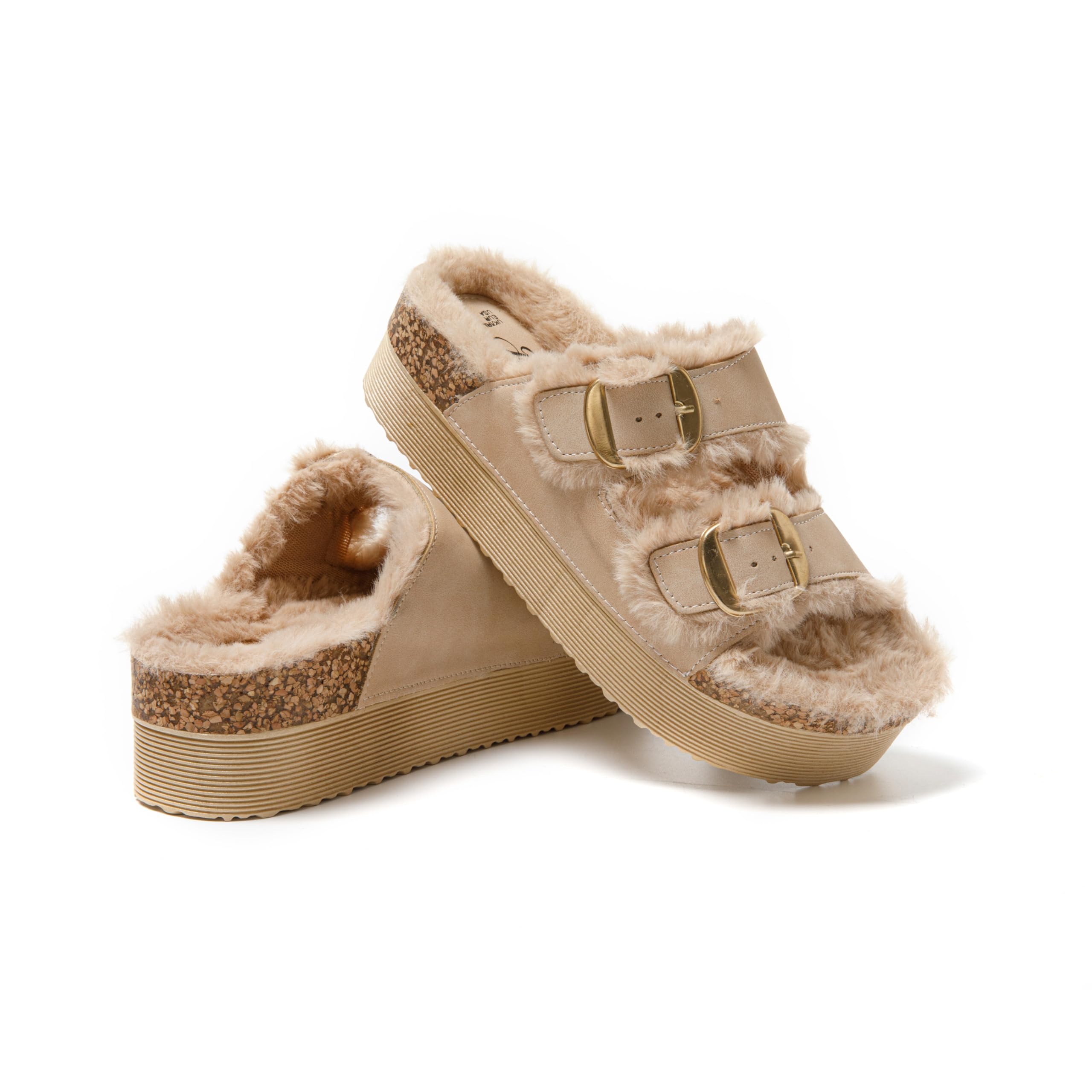 JOMIX Hausschuhe Damen Winter Clogs Gefüttert Warme Weiche Hausschuhe Pantoletten Bequeme Plüsch Memory Foam Rutschfeste Slippers