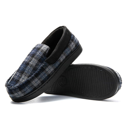 JOMIX Mokassin Hausschuhe Herren Winter Warme Filz Pantoffeln Plüsch Gefütterte Geschlossene Slippers Indoor