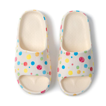 JOMIX Damen Badelatschen Sommer Dicke Sole Pantoletten 100% EVA Weiche Badeschuhe Süße Schlappen Lustig Sandalen